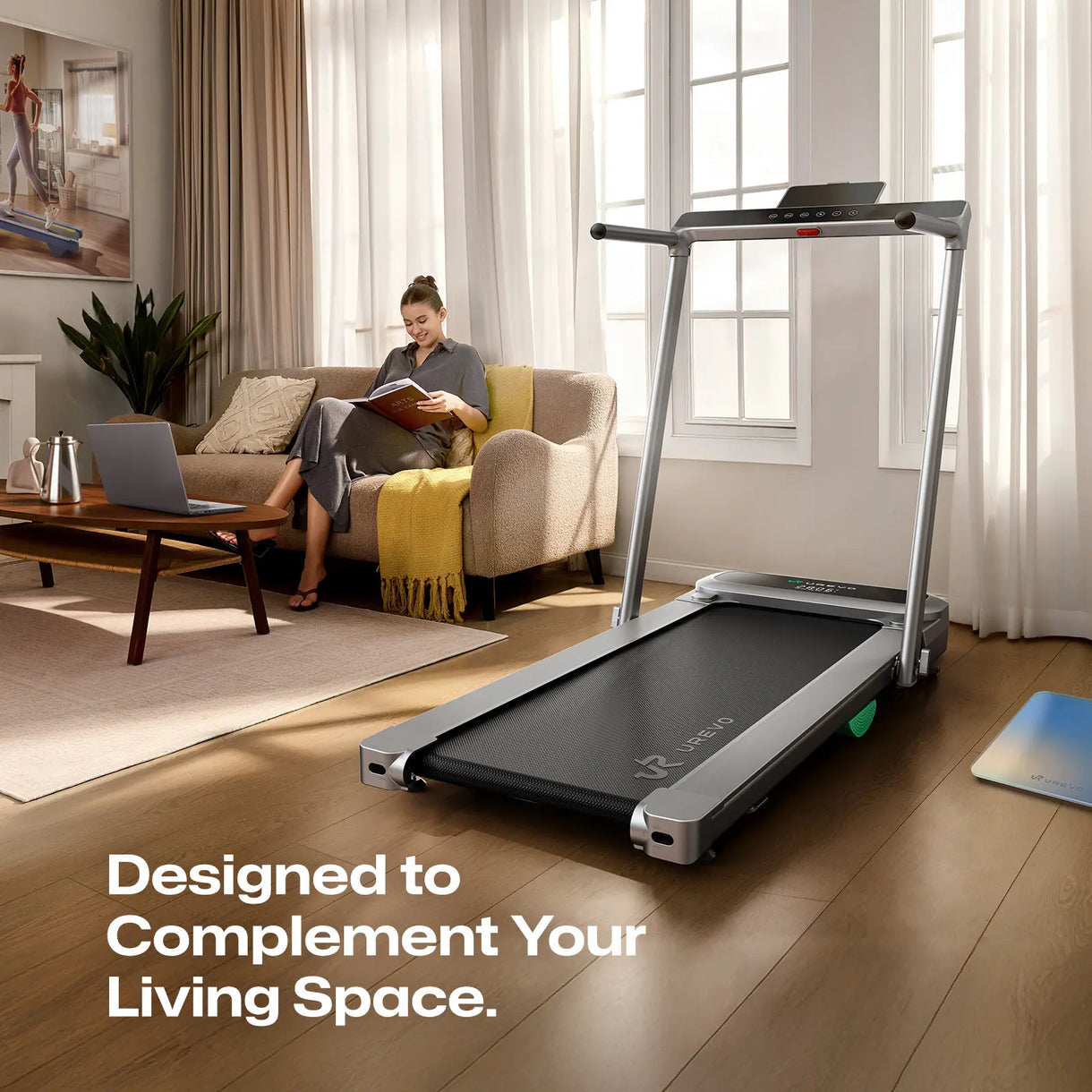 Urevo FoldiMix 5 Pro Smart Treadmill 400 × 1200 mm 13.4 km/h