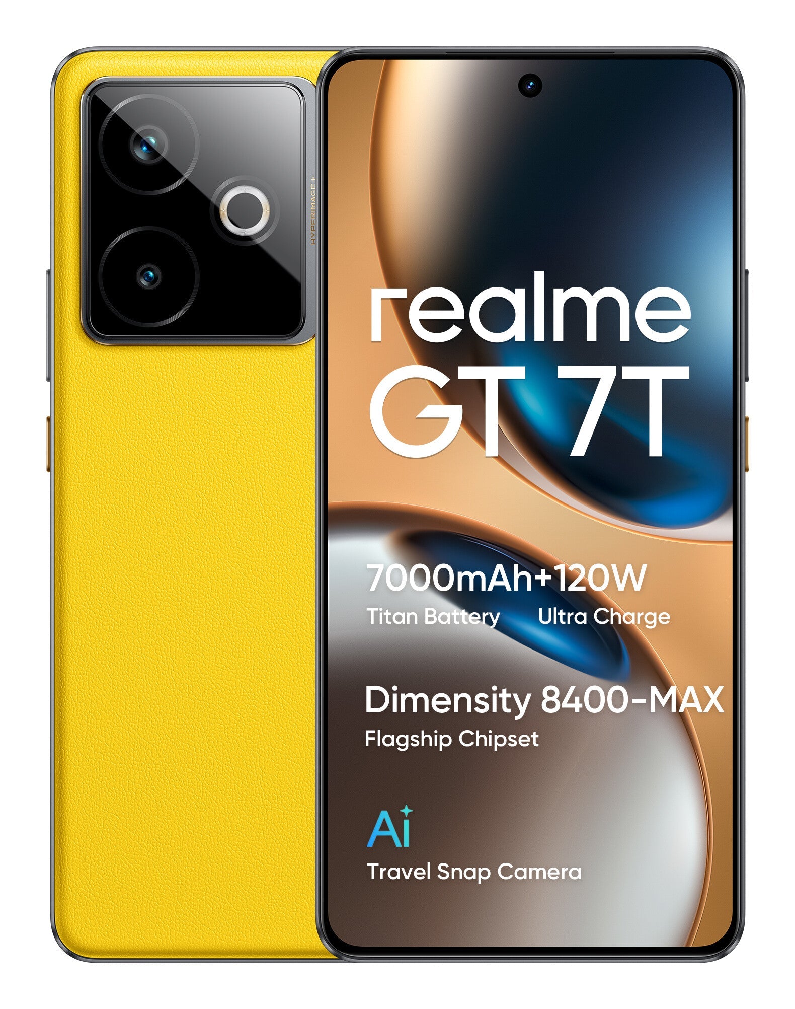 realme GT 7T 17,3 cm (6.8") Dubbla SIM-kort Android 15 5G USB Type-C 12 GB 512 GB 7000 mAh Svart