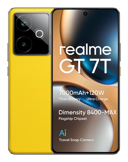 realme GT 7T 17,3 cm (6.8") Dubbla SIM-kort Android 15 5G USB Type-C 12 GB 512 GB 7000 mAh Svart
