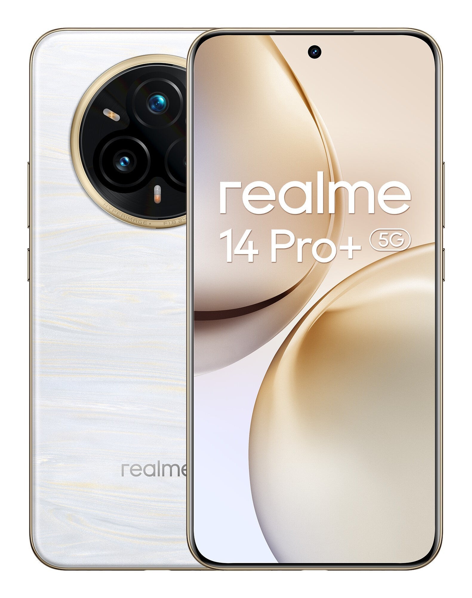 realme 14 Pro+ 5G 17,4 cm (6.83") Dubbla SIM-kort Android 15 USB Type-C 12 GB 512 GB 6000 mAh Grå